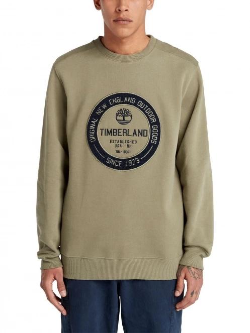 pulover pt. barbati Timberland Ls Elevated Brand Carrier Crew Sweatshir verde 2