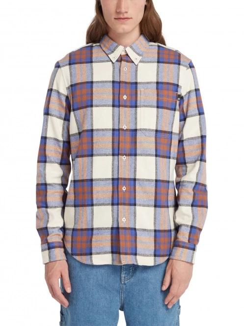 camasa cu maneci lungi pt. barbati Timberland Ls Heavy Flannel Plaid Shirt Regular albastru 2