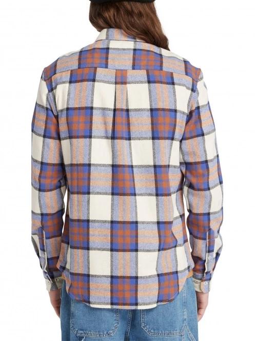 camasa cu maneci lungi pt. barbati Timberland Ls Heavy Flannel Plaid Shirt Regular albastru 3