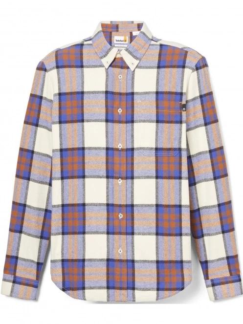 camasa cu maneci lungi pt. barbati Timberland Ls Heavy Flannel Plaid Shirt Regular albastru 7