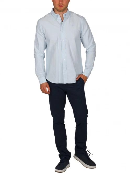 camasa cu maneci lungi pt. barbati Timberland Oxford Shirt albastru deschis 5