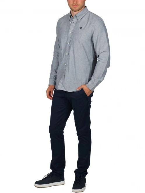 camasa cu maneci lungi pt. barbati Timberland Oxford Shirt albastru 5