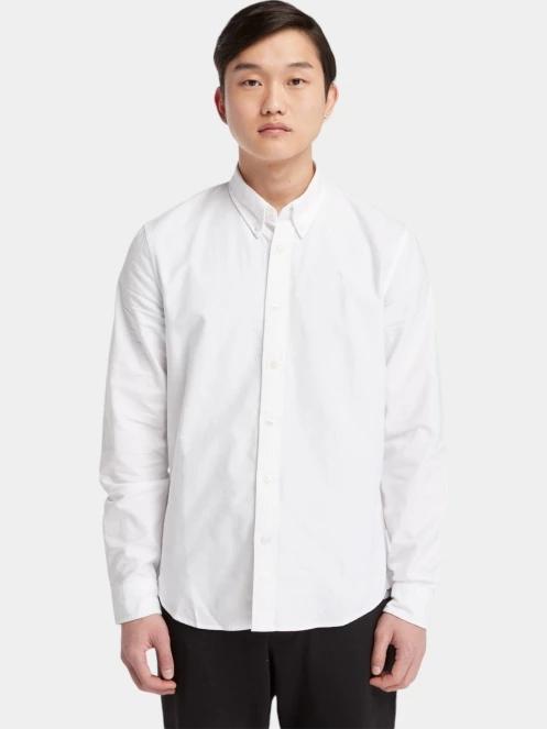 camasa cu maneci lungi pt. barbati Timberland Oxford Shirt alb 2