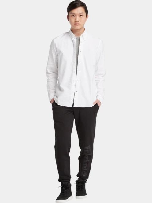 camasa cu maneci lungi pt. barbati Timberland Oxford Shirt alb 4