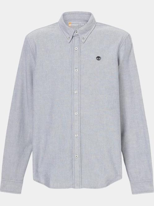 camasa cu maneci lungi pt. barbati Timberland Oxford Shirt albastru inchis 7