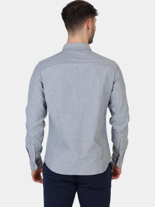 camasa cu maneci lungi pt. barbati Timberland Oxford Shirt albastru inchis 4