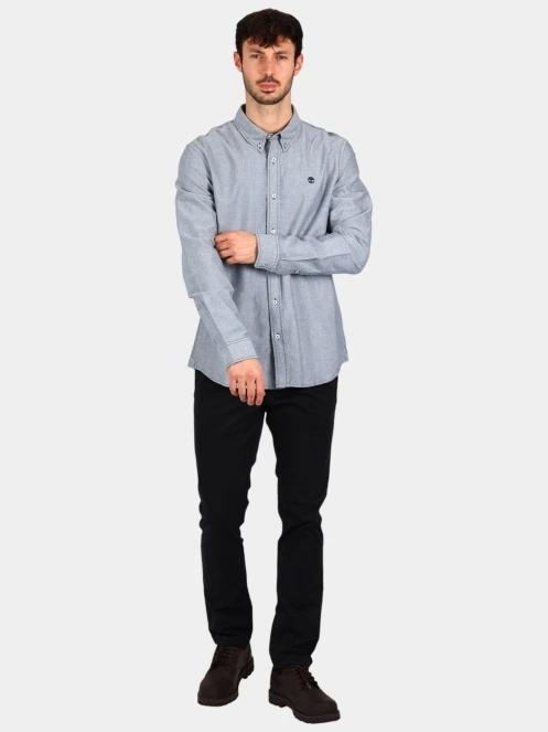 camasa cu maneci lungi pt. barbati Timberland Oxford Shirt albastru inchis 5