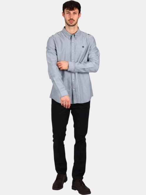 camasa cu maneci lungi pt. barbati Timberland Oxford Shirt albastru 5