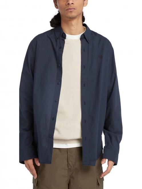 camasa cu maneci lungi pt. barbati Timberland Stretch Poplin Shirt albastru inchis 4