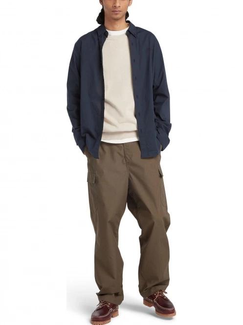 camasa cu maneci lungi pt. barbati Timberland Stretch Poplin Shirt albastru inchis 5