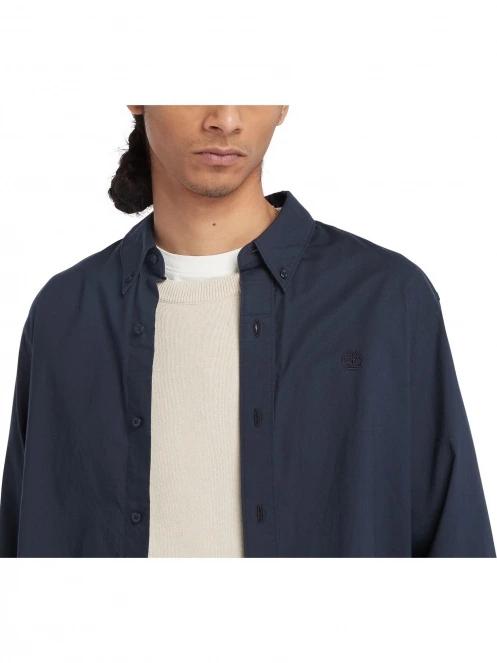 camasa cu maneci lungi pt. barbati Timberland Stretch Poplin Shirt albastru inchis 6