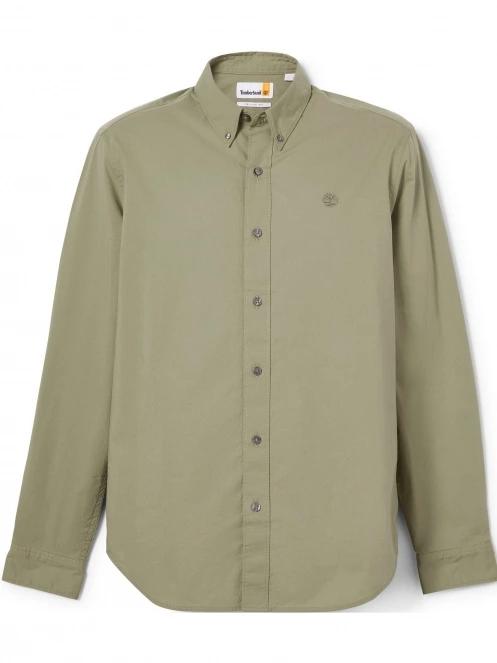 camasa cu maneci lungi pt. barbati Timberland Stretch Poplin Shirt verde 7