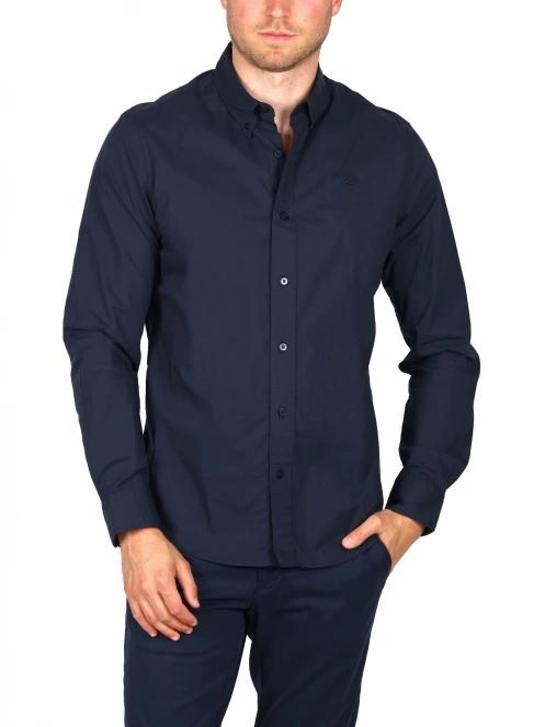 camasa cu maneci lungi pt. barbati Timberland Stretch Poplin Shirt albastru inchis 2