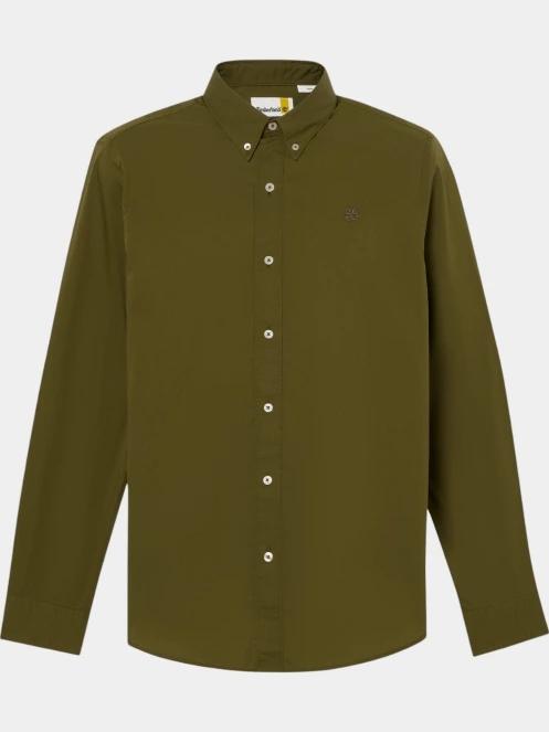 camasa cu maneci lungi pt. barbati Timberland Stretch Poplin Shirt oliv 6