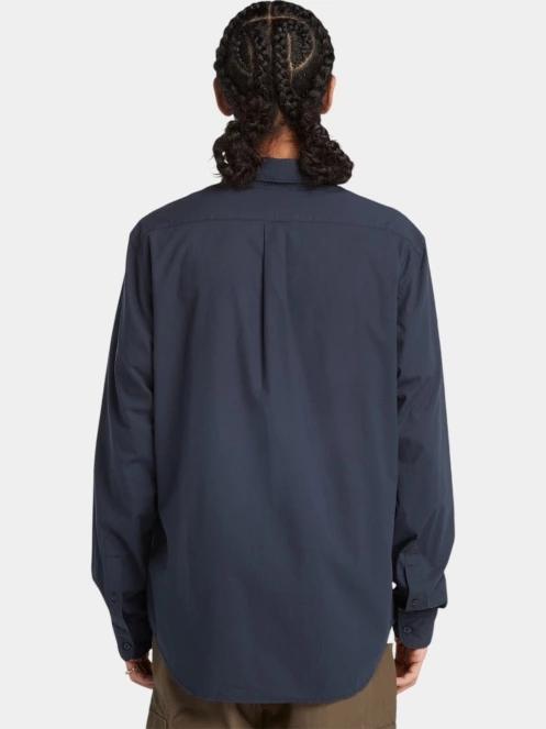 camasa cu maneci lungi pt. barbati Timberland Stretch Poplin Shirt albastru inchis 3