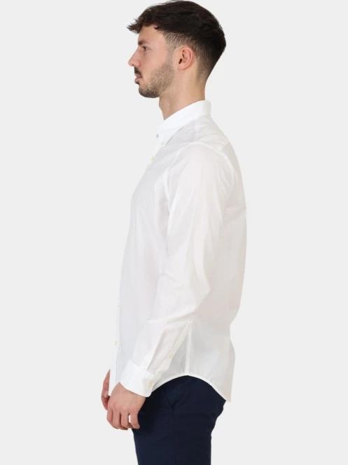 camasa cu maneci lungi pt. barbati Timberland Long Sleeve Stretch Poplin Shirt alb 3