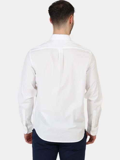 camasa cu maneci lungi pt. barbati Timberland Long Sleeve Stretch Poplin Shirt alb 4