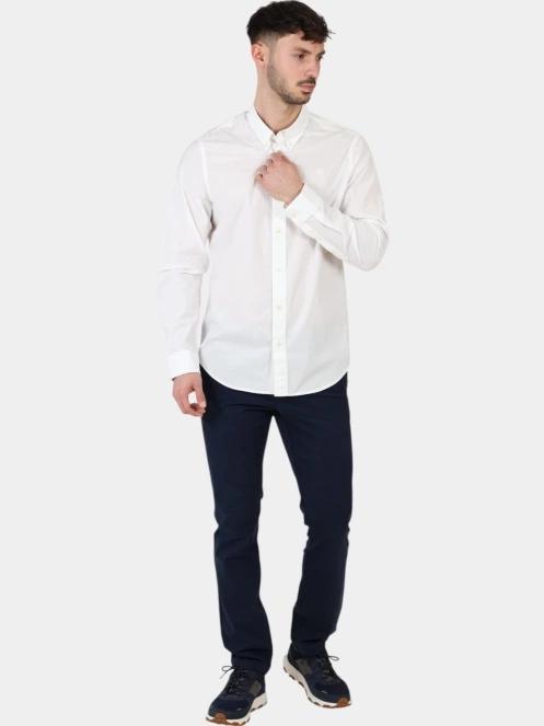 camasa cu maneci lungi pt. barbati Timberland Long Sleeve Stretch Poplin Shirt alb 6