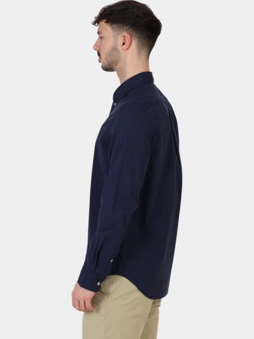 camasa cu maneci lungi pt. barbati Timberland Long Sleeve Stretch Poplin Shirt albastru inchis 3