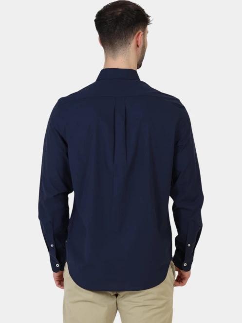 camasa cu maneci lungi pt. barbati Timberland Long Sleeve Stretch Poplin Shirt albastru inchis 4