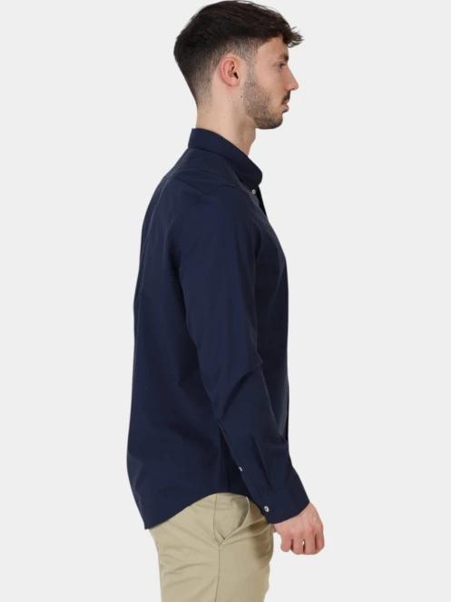 camasa cu maneci lungi pt. barbati Timberland Long Sleeve Stretch Poplin Shirt albastru inchis 5