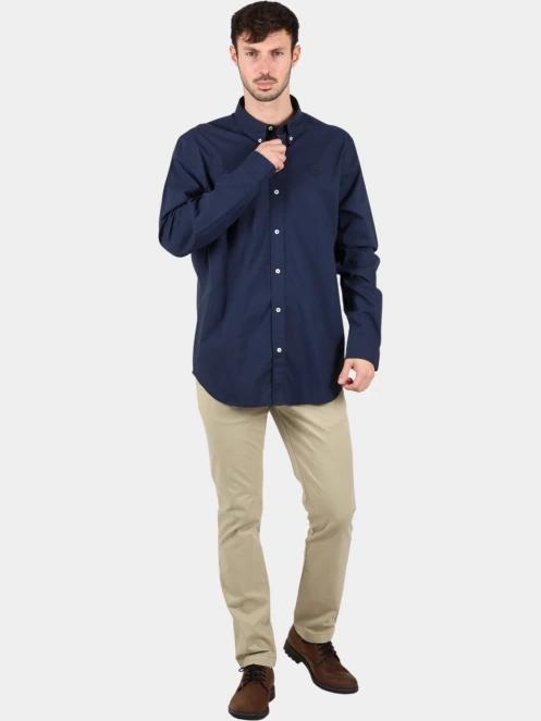 camasa cu maneci lungi pt. barbati Timberland Long Sleeve Stretch Poplin Shirt albastru inchis 5