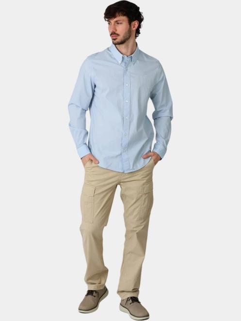 camasa cu maneci lungi pt. barbati Timberland Long Sleeve Stretch Poplin Shirt albastru deschis 5