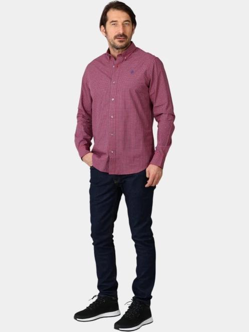 camasa cu maneci lungi pt. barbati Timberland Micro Plaid Poplin Shirt verde 5