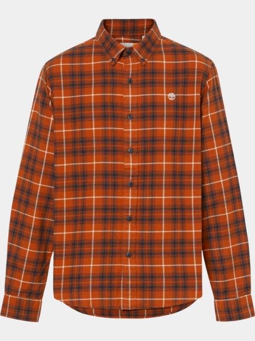 camasa cu maneci lungi pt. barbati Timberland Solucell Plaid Shirt maro 6
