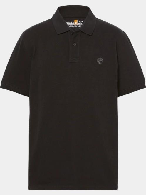 tricou cu guler pt. barbati Timberland Pique Short Sleeve Polo negru 6