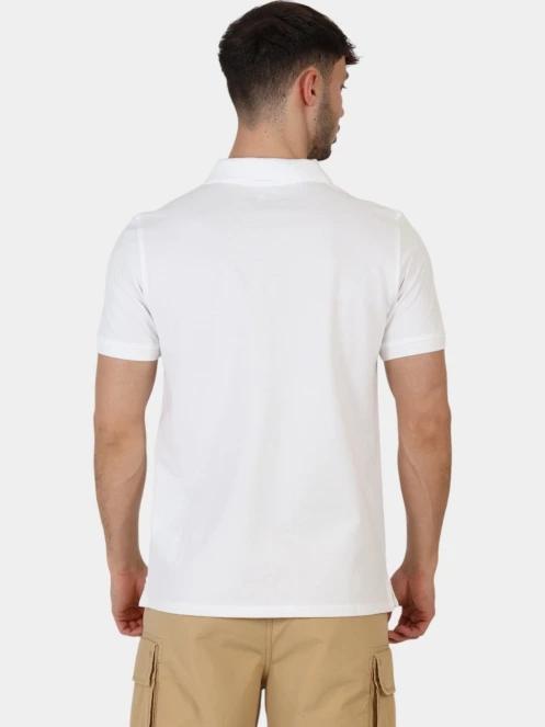 tricou cu guler pt. barbati Timberland Pique Short Sleeve Polo alb 4