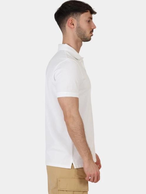 tricou cu guler pt. barbati Timberland Pique Short Sleeve Polo alb 5