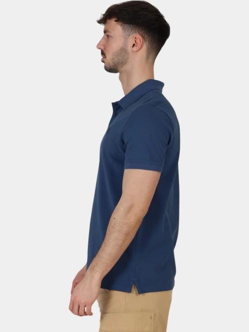 tricou cu guler pt. barbati Timberland Pique Short Sleeve Polo albastru inchis 3