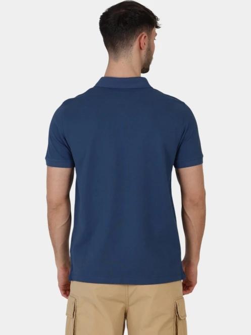 tricou cu guler pt. barbati Timberland Pique Short Sleeve Polo albastru inchis 4