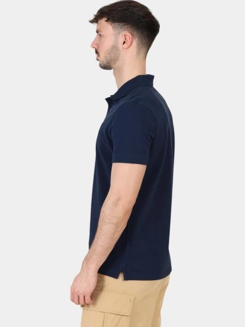 tricou cu guler pt. barbati Timberland Pique Short Sleeve Polo albastru inchis 3