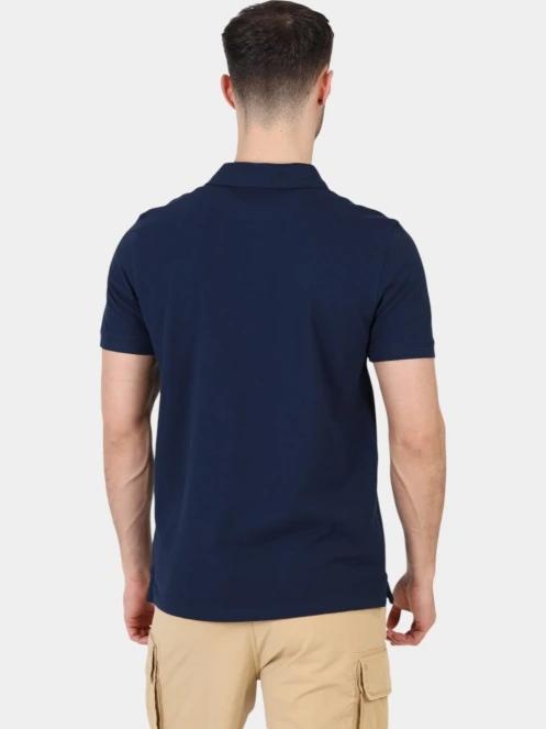 tricou cu guler pt. barbati Timberland Pique Short Sleeve Polo albastru inchis 4