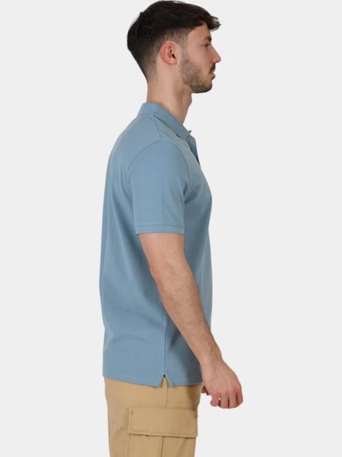 tricou cu guler pt. barbati Timberland Pique Short Sleeve Polo albastru 5