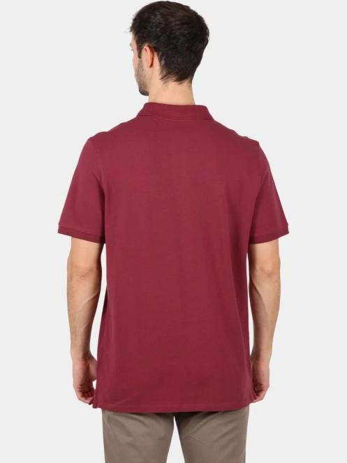 tricou cu guler pt. barbati Timberland Pique Short Sleeve Polo bordo 4