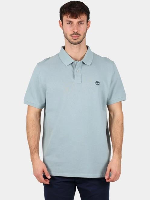 tricou cu guler pt. barbati Timberland Pique Short Sleeve Polo gri 2