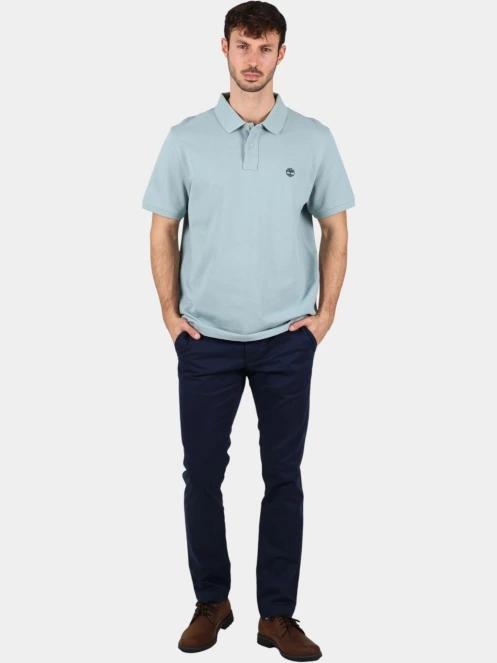tricou cu guler pt. barbati Timberland Pique Short Sleeve Polo gri 5