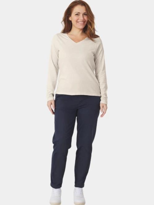 tricou cu maneci lungi pt. femei TBS Adinalon nisip 4