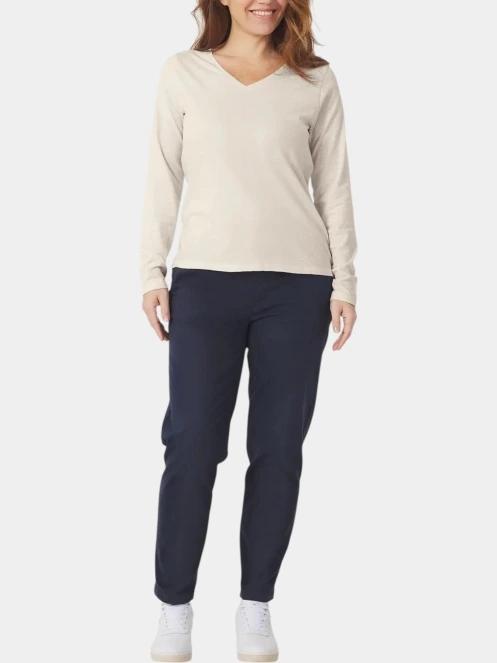 tricou cu maneci lungi pt. femei TBS Adinalon nisip 4