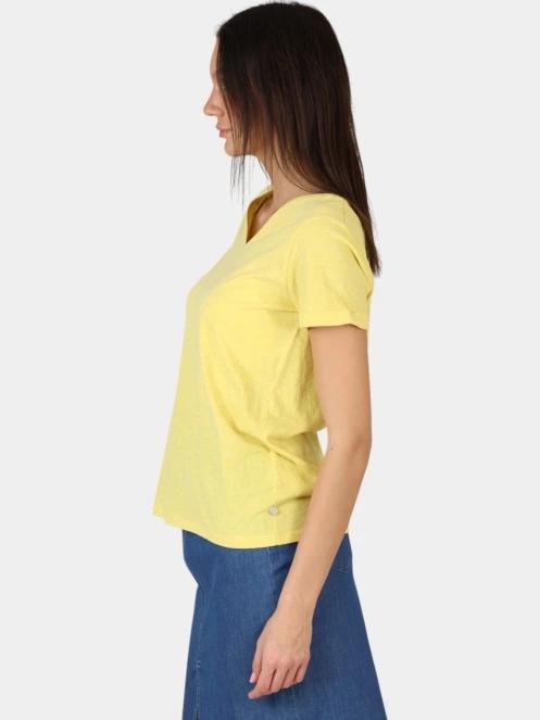tricou cu maneci scurte pt. femei TBS Adinatee galben 3