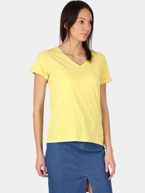 tricou cu maneci scurte pt. femei TBS Adinatee galben 5