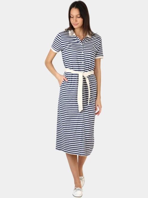 rochie midi pt. femei TBS Adiolrob albastru inchis 2