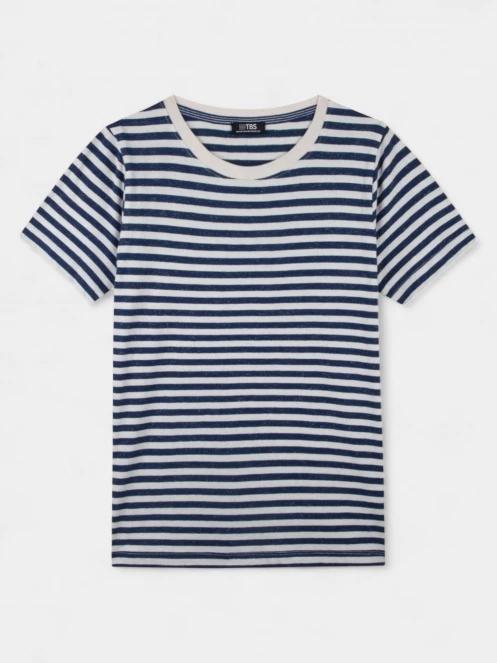 tricou cu maneci scurte pt. femei TBS Adioltee albastru inchis 4