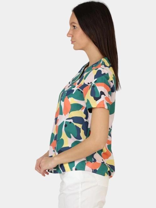 bluza cu maneci scurte pt. femei TBS Aglaemis multicolor 3