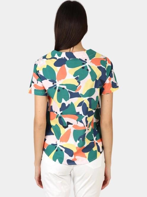 bluza cu maneci scurte pt. femei TBS Aglaemis multicolor 4