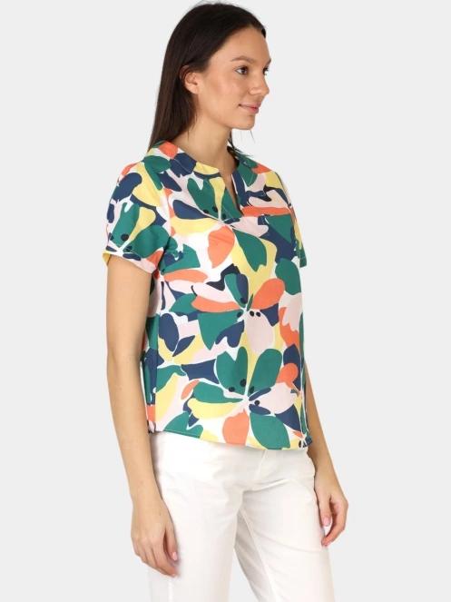 bluza cu maneci scurte pt. femei TBS Aglaemis multicolor 5