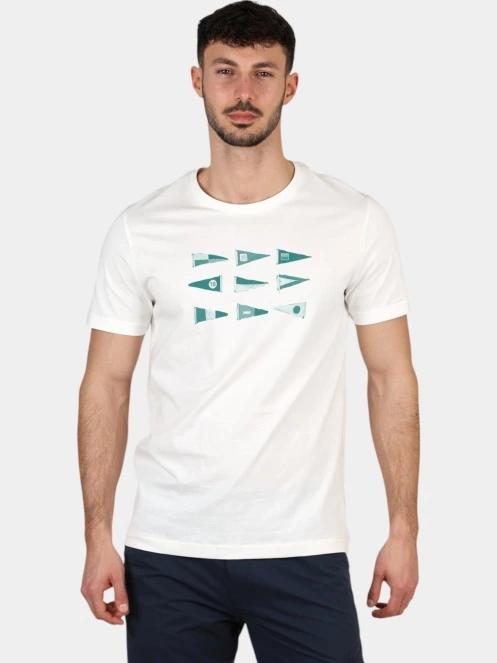 tricou cu maneci scurte pt. barbati TBS Albertee alb 2